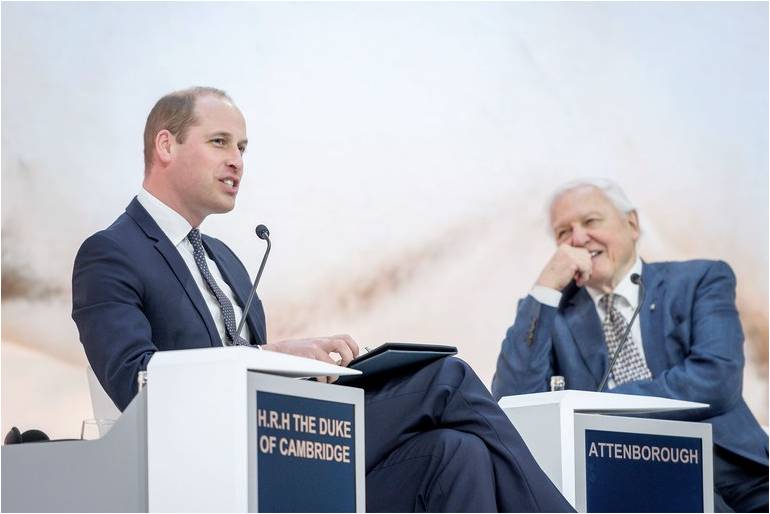 Prince William interviews Sir David Attenborough in Davos