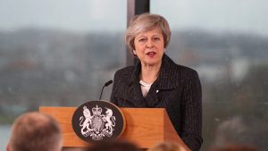 May defends Brexit strategy in Northern Ireland