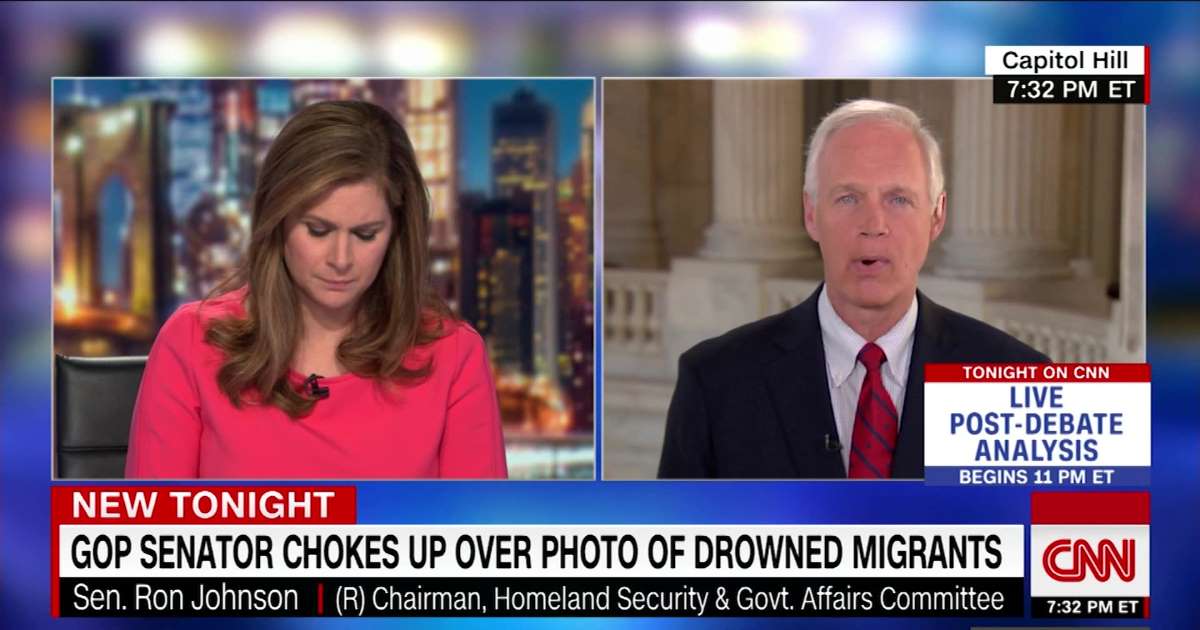 GOP Senator chokes up over photo of drowned migrants